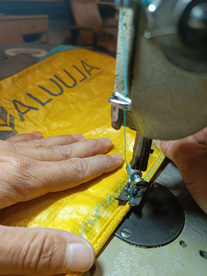 réparation d'une aile de wing